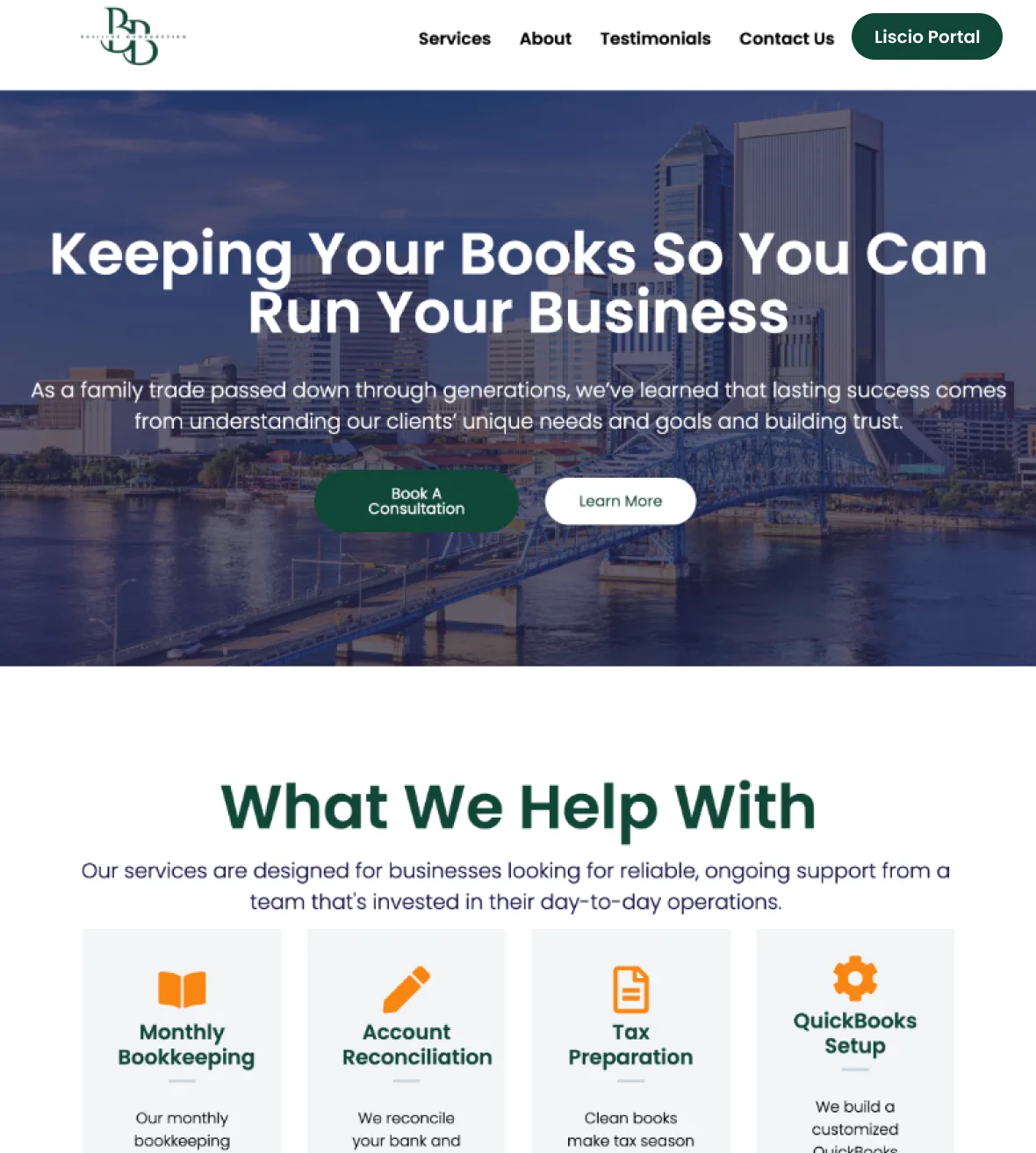 Basilius Bookkeeping website