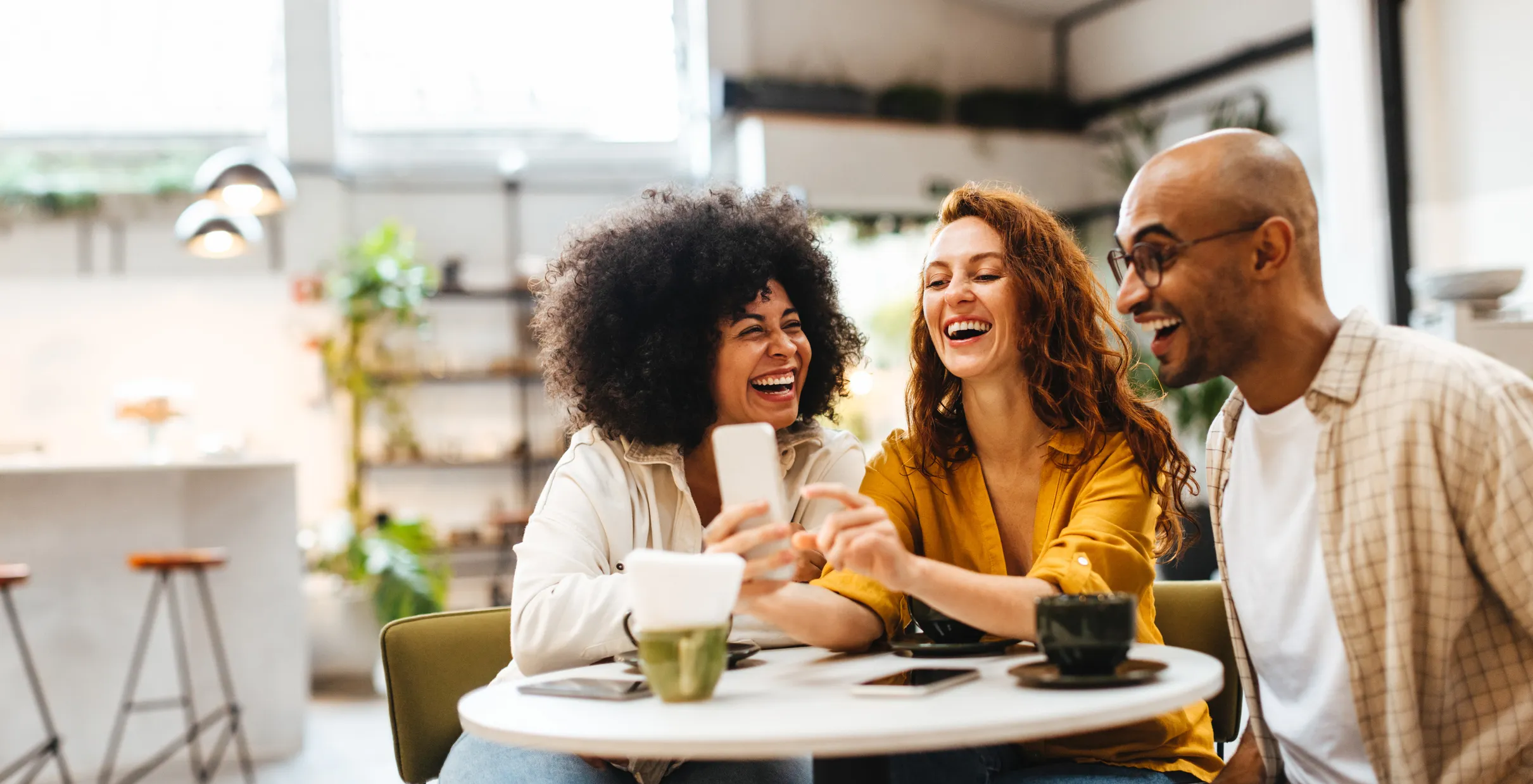 People laughing together