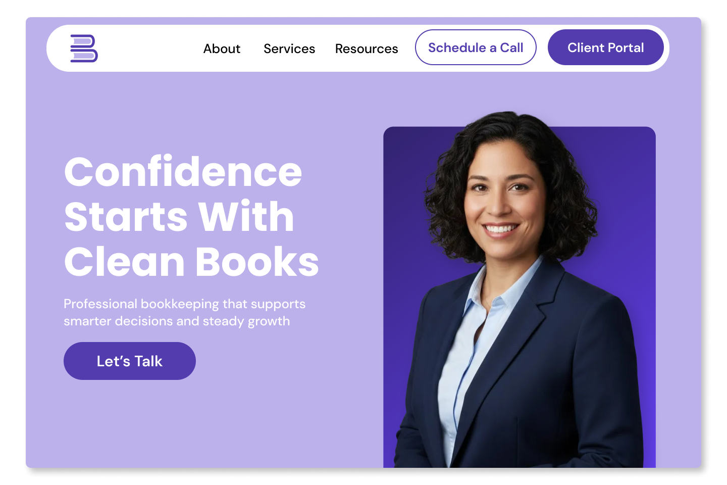 Professional firm website built with Liscio